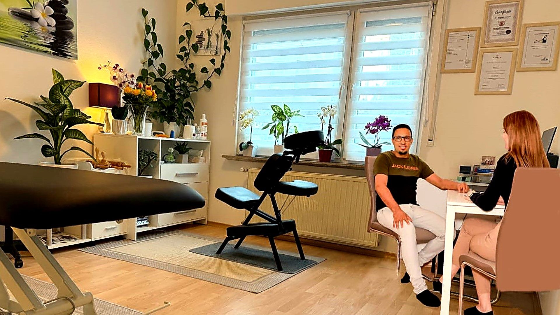 faszienmassage therapeut patient in saarbrücken